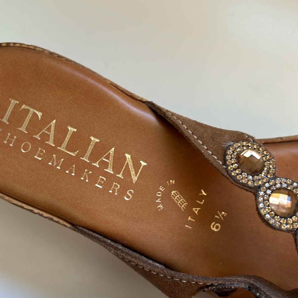 Italian Shoemaker Wedge Sandals - Picture 4 of 6